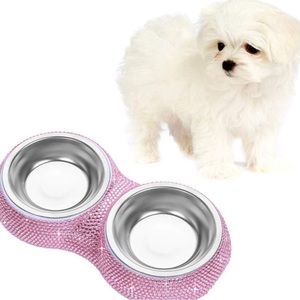 Soleebee Bling Finest Crystal Rhinestones pet feeder
